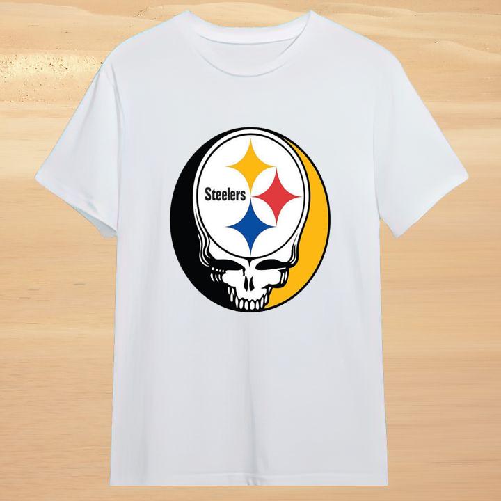Official Pittsburgh Steelers Grateful Dead Steal Your Face T-Shirt