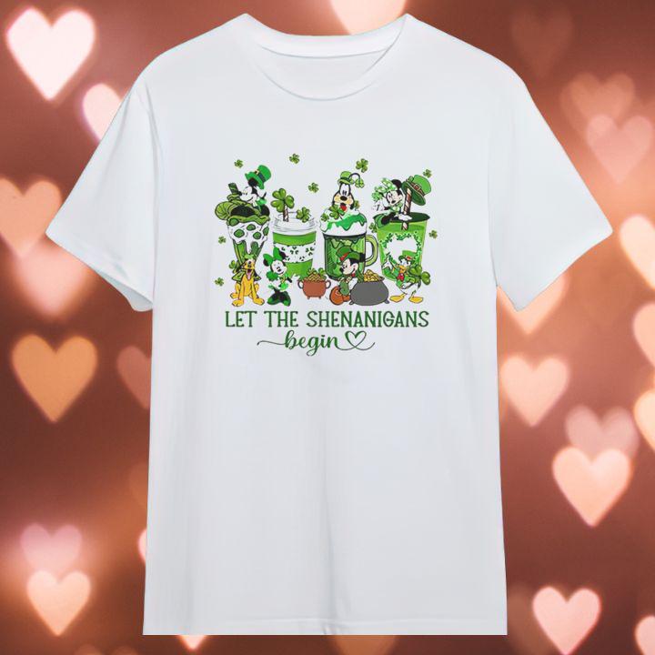 Mickey & Friends St. Patricks Day Let The Shenanigans Begin T-Shirt