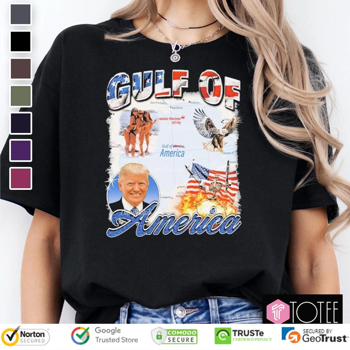Trump Gulf Of America USA Flag T-Shirt