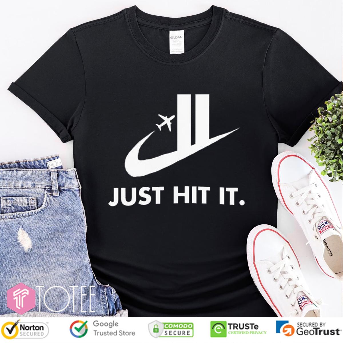 Just Hit It Nike Logo T-Shirt