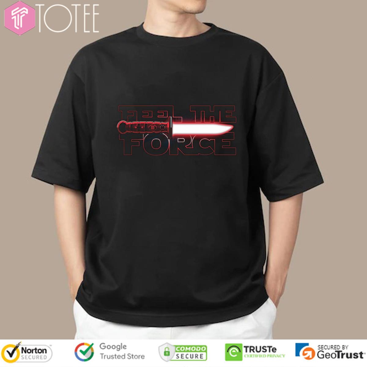 Feel The Force Red Star Wars T-Shirt