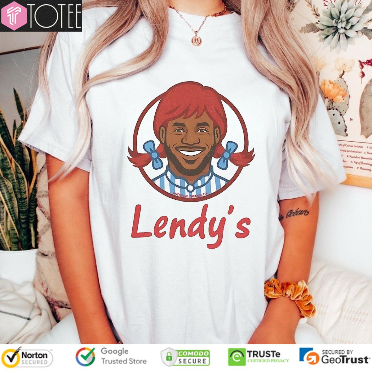 Lendy's LeBron James Parody Wendy's Logo T-Shirt