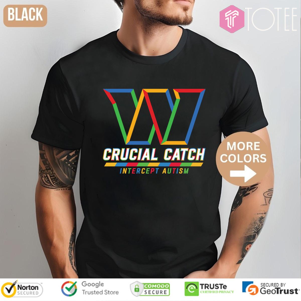 Washington Commanders Crucial Catch Intercept Autism Shirt