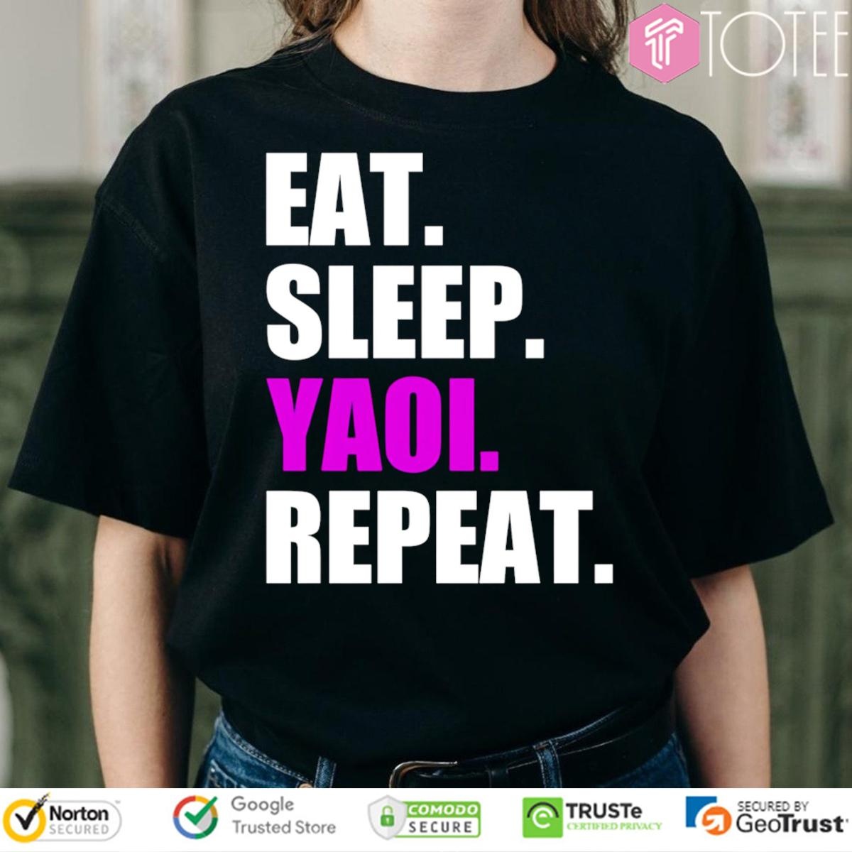 Eat Sleep Yaoi Boys Repeat Love Manga T-shirt