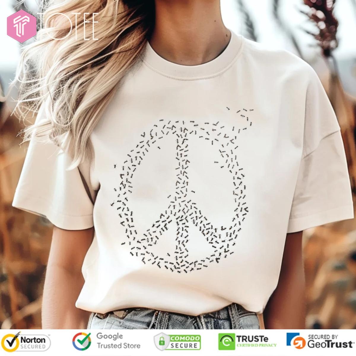 Annihilation Ants Peace Sign T-shirt
